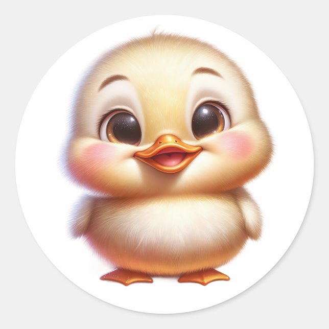 Baby Chick Classic Round Sticker (Front)