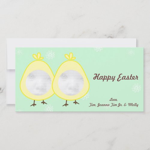 Baby Chick Easter Photo Cards