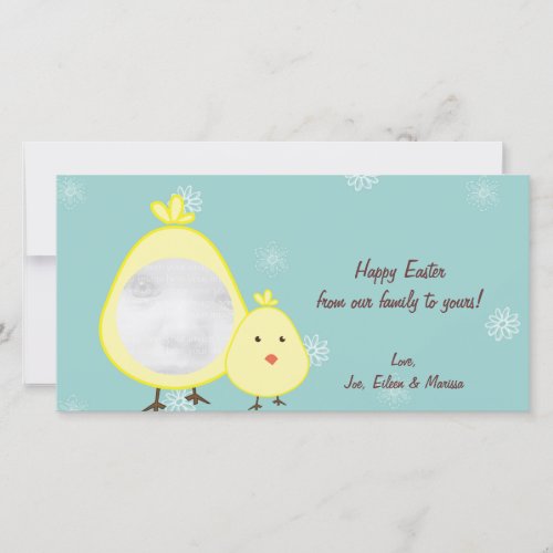 Baby Chick Easter Photo Cards