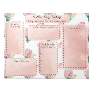 Baby Chick Fresh Spring Mindset Daily Intention Notepad