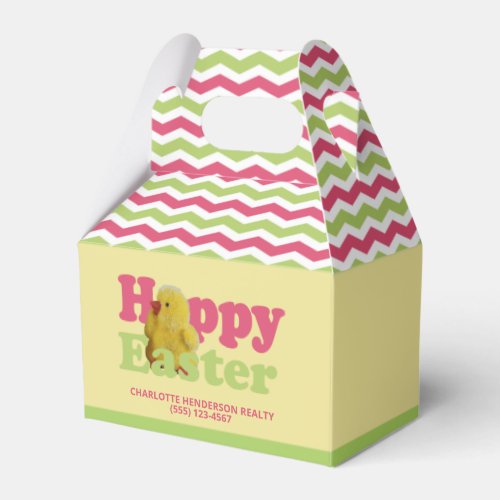 Baby Chick Happy Easter Party Favor Boxes