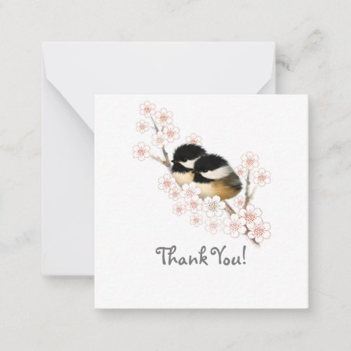 Baby Chickadees Thank You Note cards