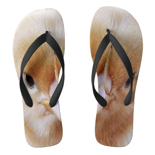Baby Chicken Face, Flip Flops (Footbed)