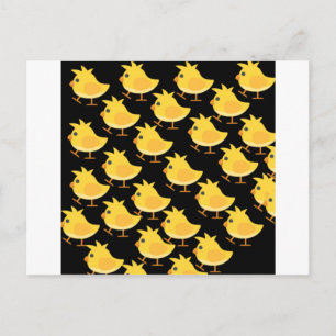 Baby chicken postcard