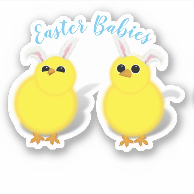 Baby Chicks Easter Sticker (Front)