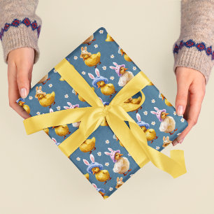 Baby Chicks Pattern Easter Wrapping Paper