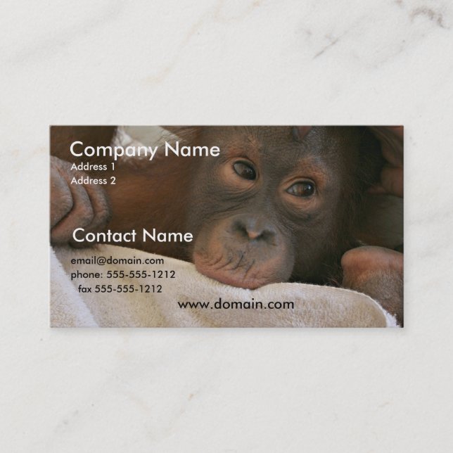 Baby Chimp Business Card (Front)