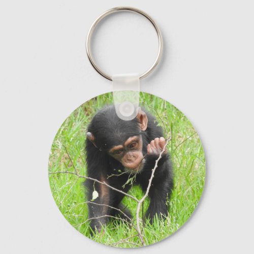 Baby Chimp Key Ring