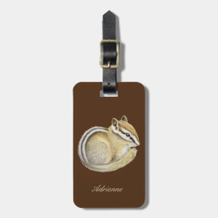 Baby Chipmunk Luggage Tag
