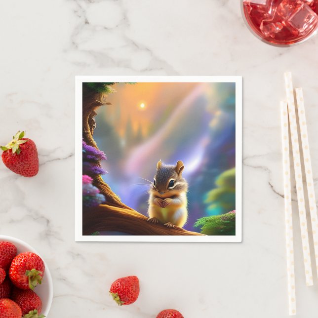 Baby Chipmunk Napkins (Insitu)