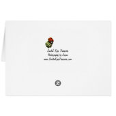 Baby Chipmunks First Day Animal Card (Back Horizontal)