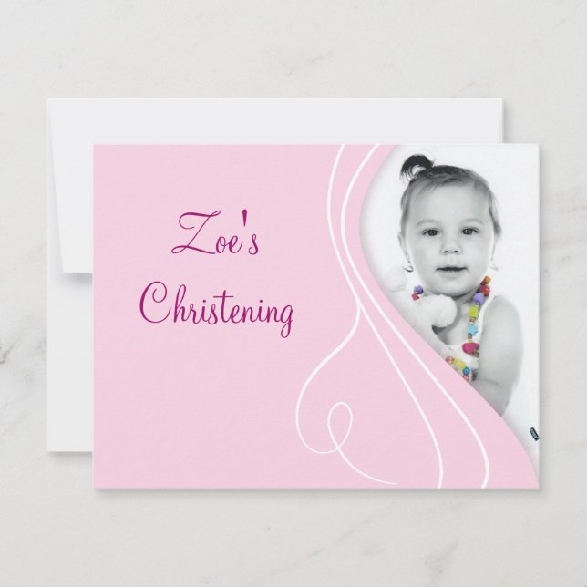 BABY CHRISTENING INVITATION (Front)
