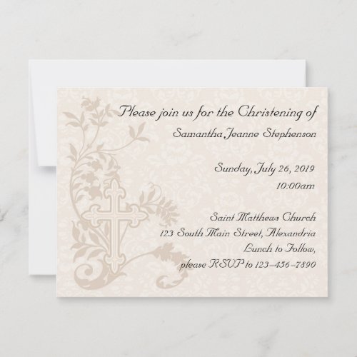 Baby Christening Invitation