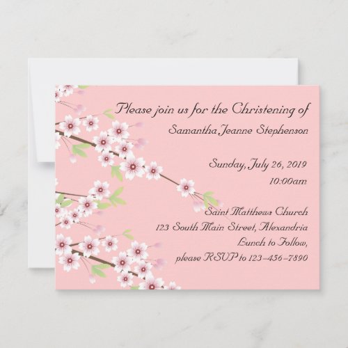 Baby Christening Invitation