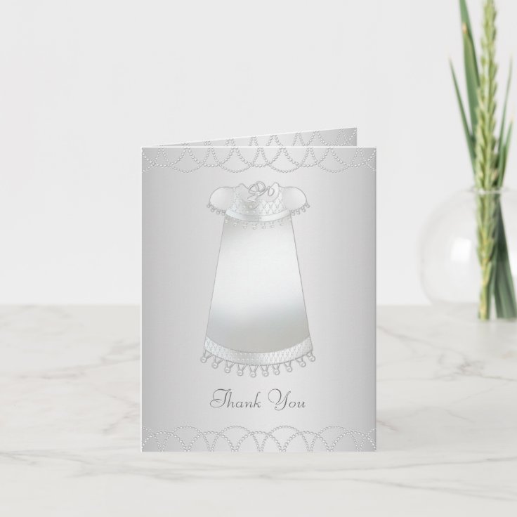 Baby Christening Thank You Cards Zazzle
