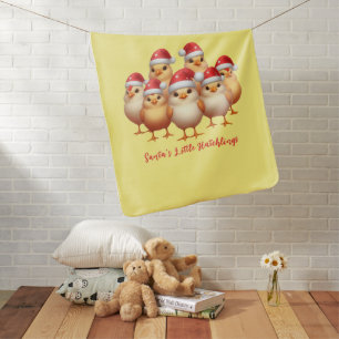 Baby Christmas Chickens, Santa's Little Hatchlings Blanket