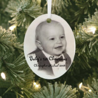 Baby Christmas Metal Ornament