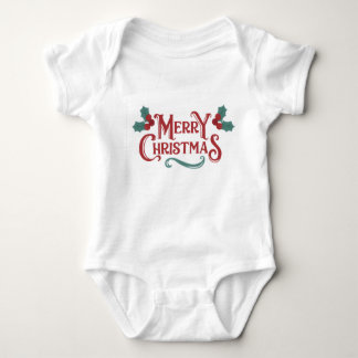 Baby Christmas One-Piece | Merry Christmas Outfit Baby Bodysuit