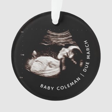 Baby Christmas Ornament Pregnancy Ultrasound Photo