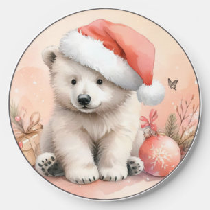 Baby Christmas Polar Bear Wireless Charger
