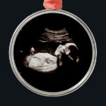Baby Christmas Pregnancy Ultrasound Photo Classy Metal Ornament<br><div class="desc">Baby Christmas Pregnancy Ultrasound Photo Classy Metal Ornament Can be fully customized to suit your needs. © Gorjo Designs. Made for you via the Zazzle platform. // Note: photo used is a placeholder image only. You will need to replace with your own photo before ordering/ printing. If you need help...</div>