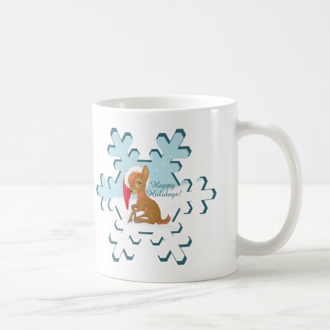 Baby Christmas Reindeer Coffee Mug (Right)