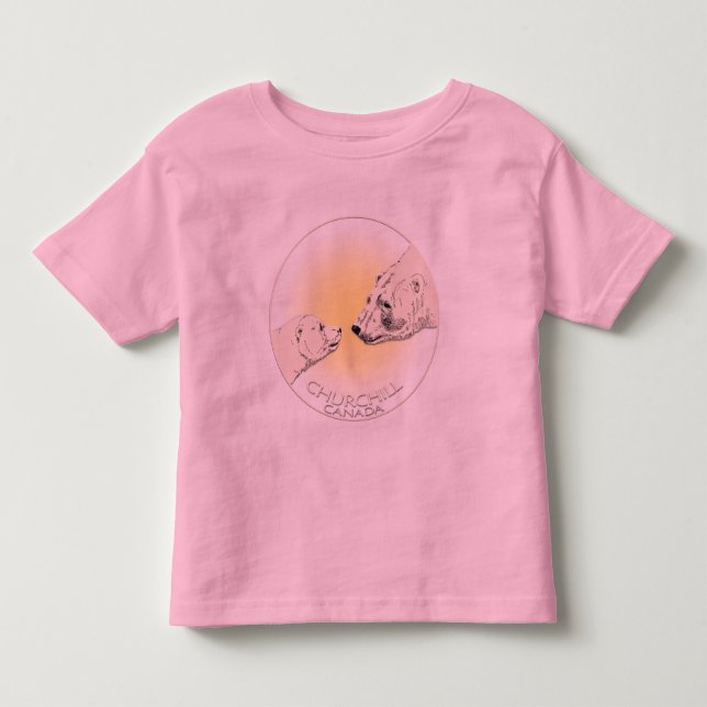 Baby Churchill Souvenir Shirt Polar Bear T-Shirt (Front)