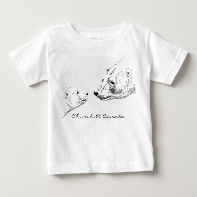 Baby Churchill Souvenir Shirt Polar Bear T-Shirt (Front)