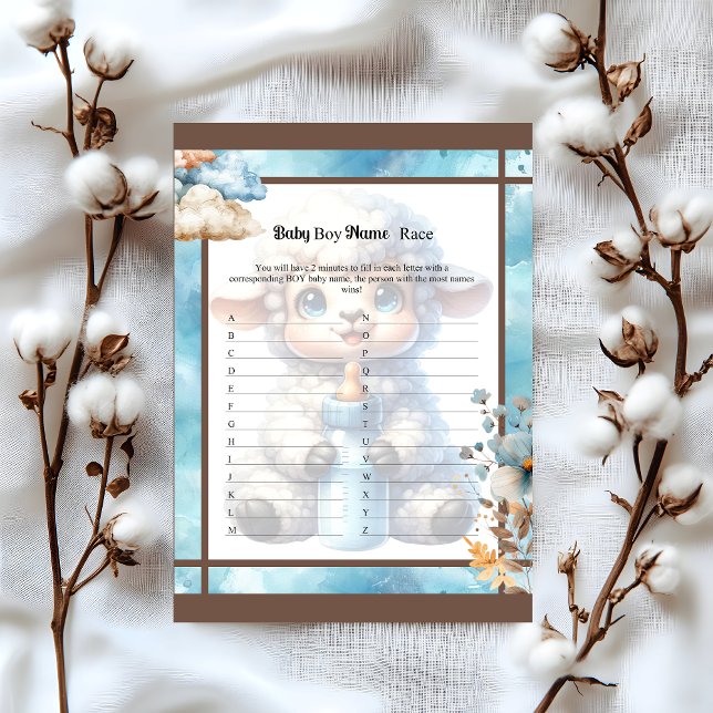 Baby Circus_  Baby Boy Name Race Game Letterhead (Creator Uploaded)