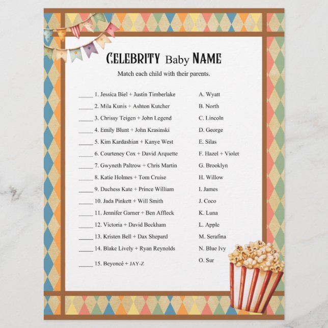 Baby Circus_ Celebrity Baby Game Letterhead (Front)