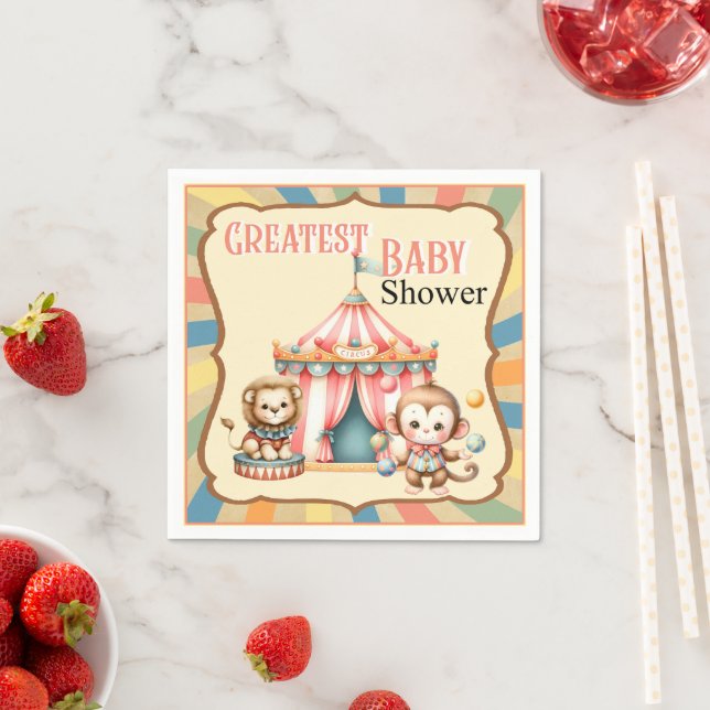 Baby Circus Napkins (Insitu)