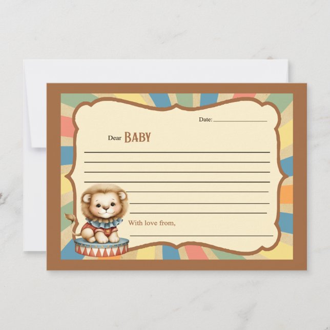 Baby Circus Note Card (Front)