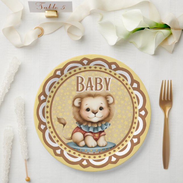 Baby Circus Paper Plates (Wedding)