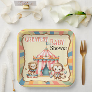 Baby Circus Paper Plates