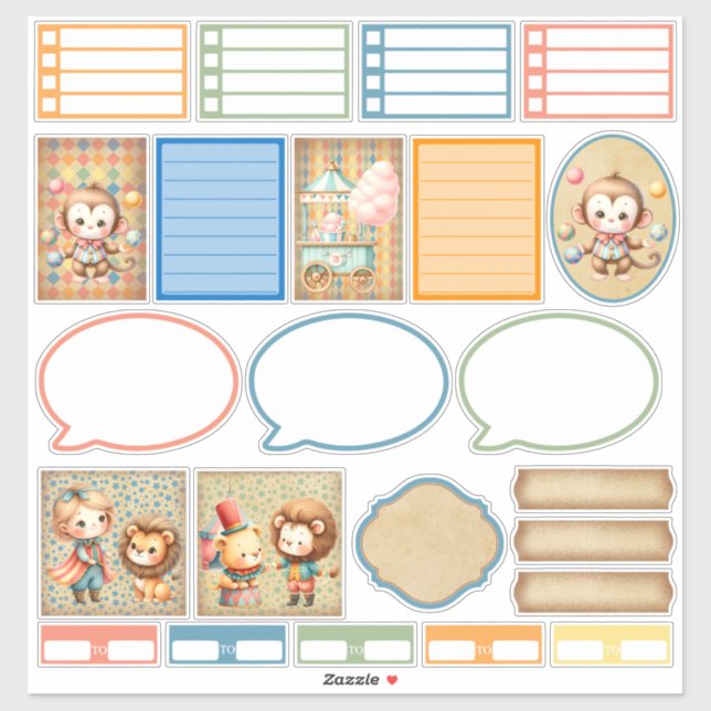 Baby Circus Planner Sticker (Sheet)