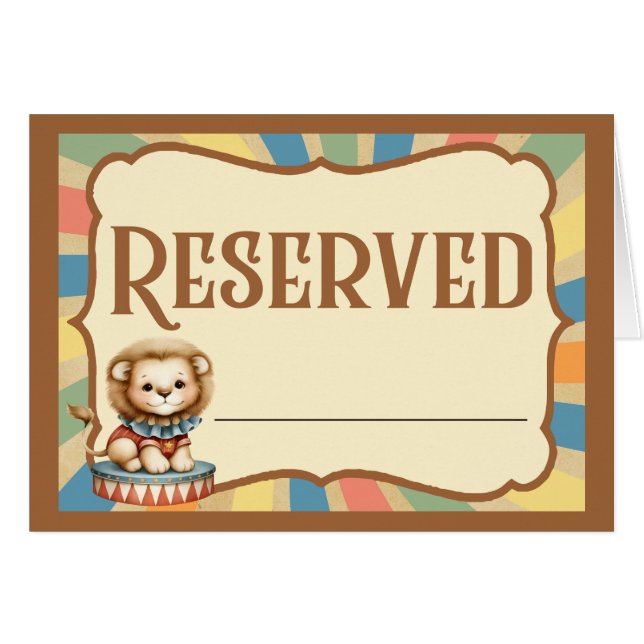 Baby Circus _ Reserved Card (Front Horizontal)
