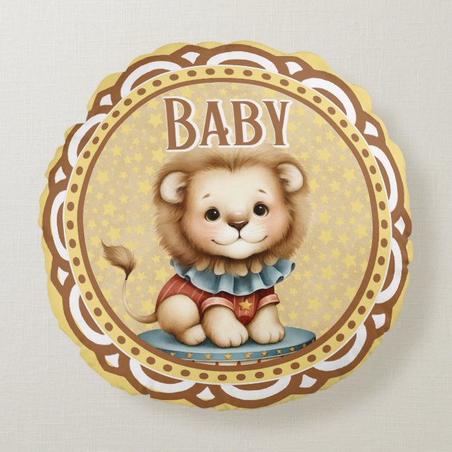 Baby Circus Round Pillow (Front)