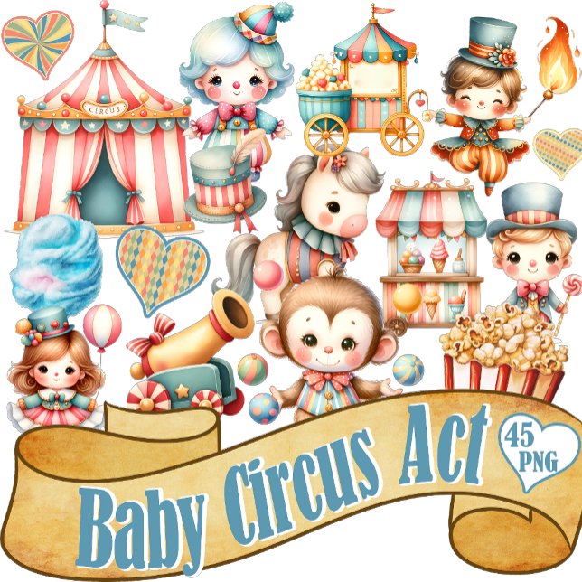 Baby Circus Sticker (Creator Uploaded)