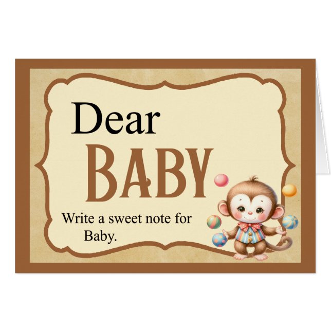 Baby Circus_ Sweet Note Card (Front Horizontal)
