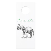 Baby closet clothes divider by size Elephant Door Hanger Baby closet clothes divider by size Elephant Door Hanger