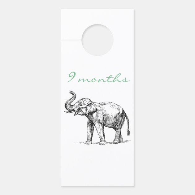 elephant door hanger for baby