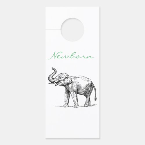 Baby closet clothes divider by size Elephant Door Hanger