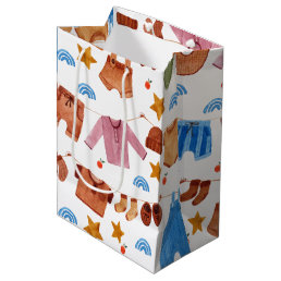 Baby Clothes Baby Shower Birthday Medium Gift Bag