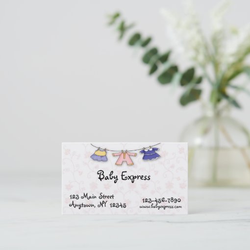 Baby Clothes Business Card Zazzle