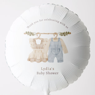 Baby Clothes Gender Reveal, Boho Baby Shower Balloon