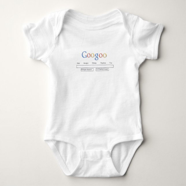 Baby clothes, Googoo goo-goo, techno baby, search Bodysuit (Front)