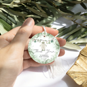 Baby Clothes Line Boho Baby Shower Thank You Favor Tags