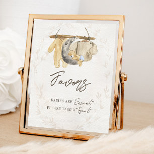 Baby Clothes Neutral Baby Shower Take a Treat Poster