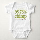 Baby Clothes With The 98.76% Chimp Logo! Baby Bodysuit at Zazzle