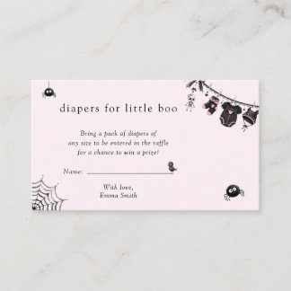 Baby Clothesline Baby Shower Diaper Raffle Ticket Enclosure Card